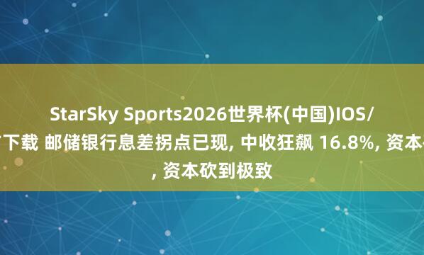 StarSky Sports2026世界杯(中国)IOS/安卓官方下载 邮储银行息差拐点已现， 中收狂飙 16.8%， 资本砍到极致